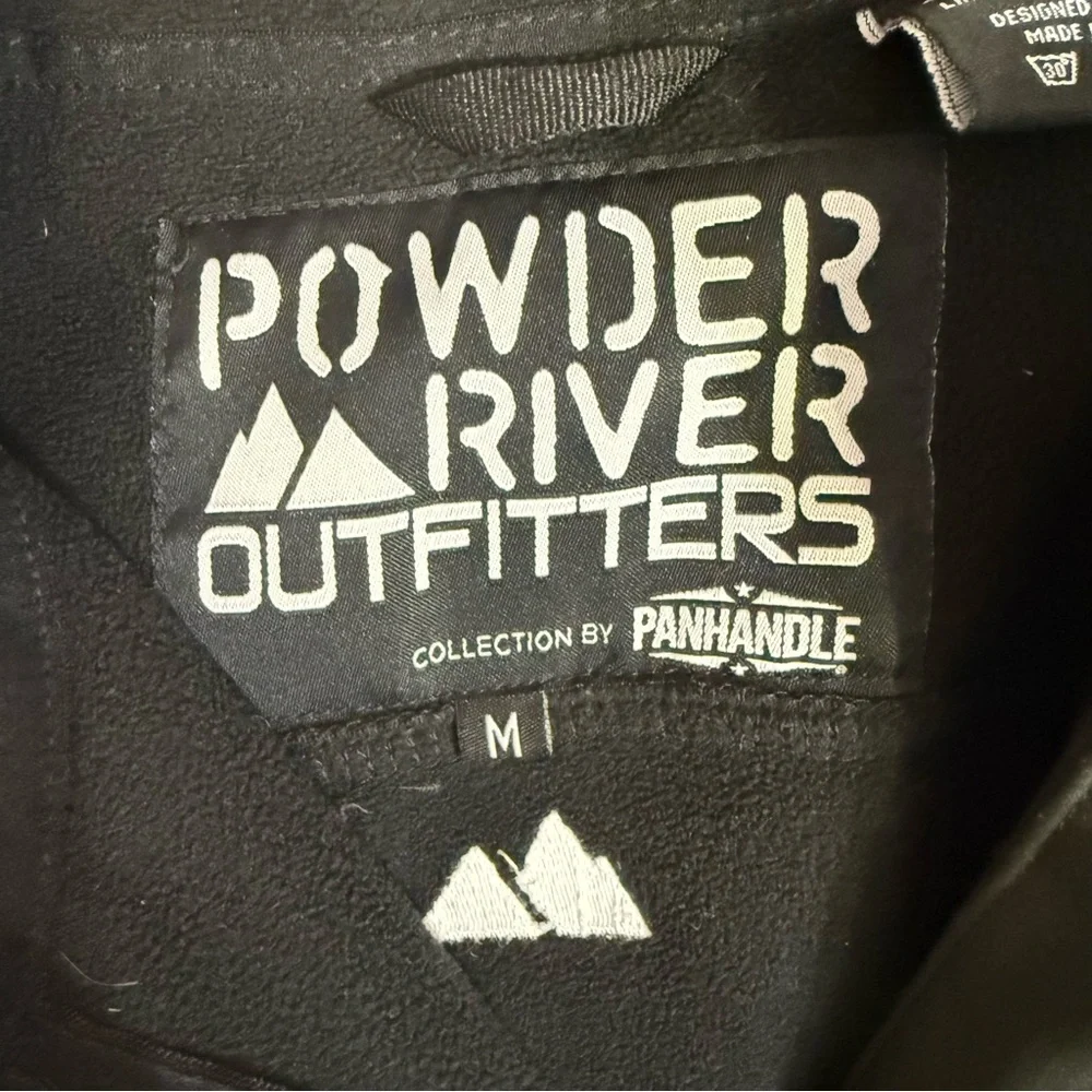 Powder River Outfitters black fleece lined athletic vest size M - Picture 8 of 10
